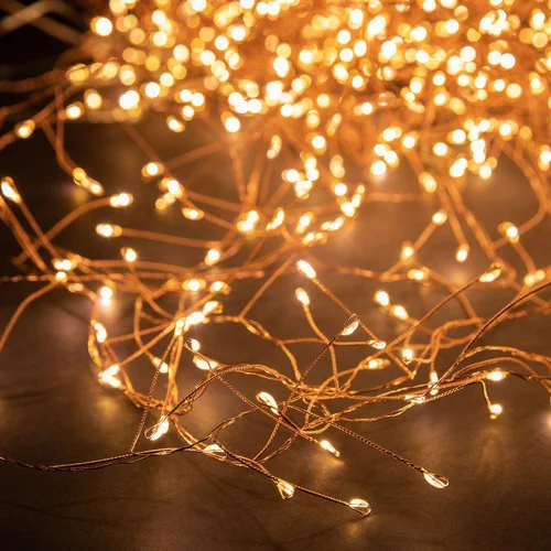 Les essentiels du jardin:Guirlande lumineuse LED à lumière animée blanc chaud sur secteur - 6 m