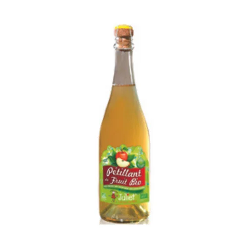 Un atout pour vos extérieurs:Pétillant de pomme Juliet 75 cl