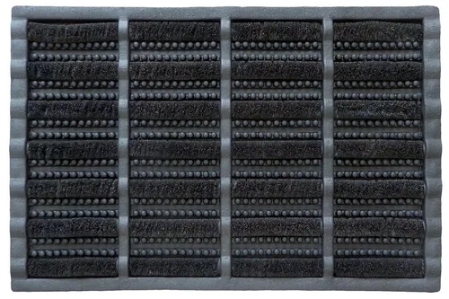 Pour transformer vos extérieurs:Grattoir à picots coco et caoutchouc noir Sweetsol - 60 x 40 cm