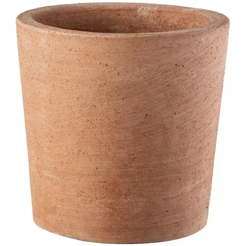 Espace vert malin：Pot rond moderne en terre cuite beige Ø15xH15 cm