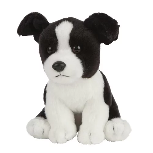 Pour vos aménagements extérieurs:Chiot Border Collie peluche 16 cm pour tout âge