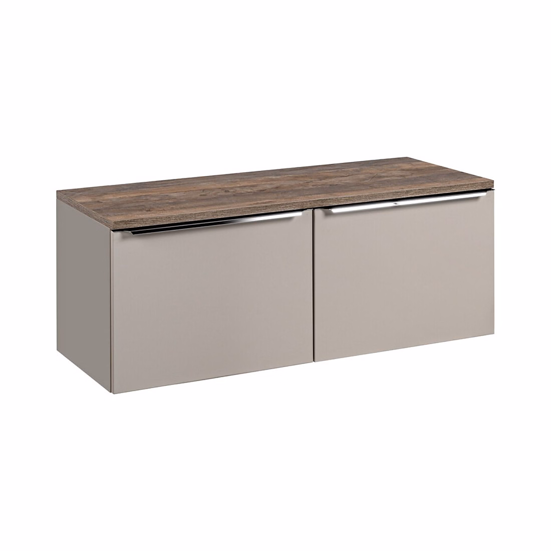 Ensemble de salle de bain VANTA taupe : meuble sous vasque 120cm et plan vasque – Réf. NPXZIZFDW0009909405