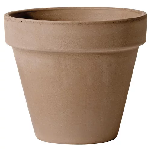 Pour vos projets extérieurs：Vase brut en terre cuite 0.7L couleur moka