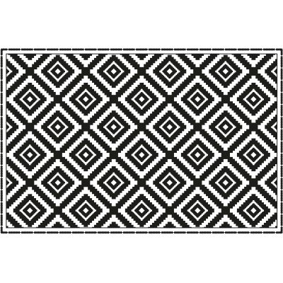 Tapis en vinyle graphique carré (90 x 60 cm)