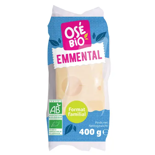 Jardin confort:Emmental lait pasteurisé 400 g