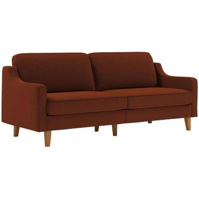 Canapé 3 places en tissu Robin (Ocre rouge)