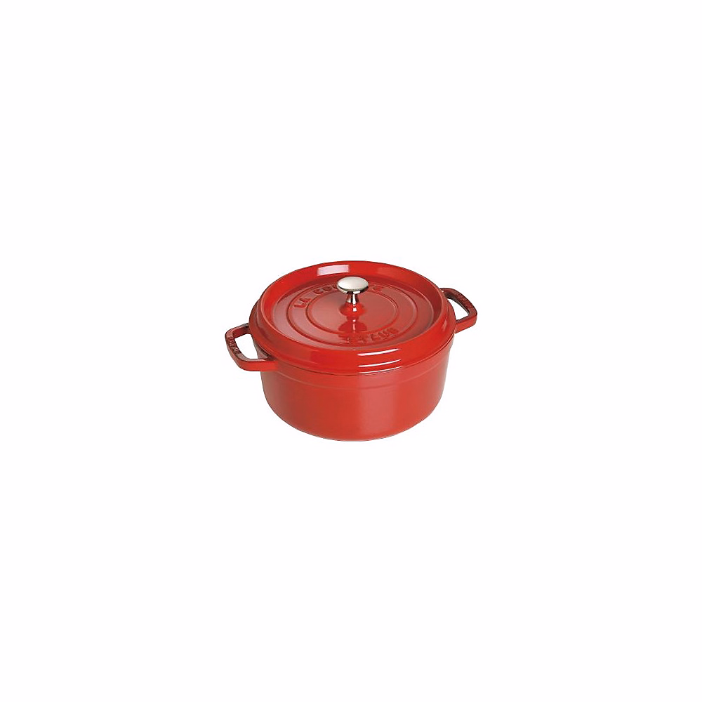 Cocotte ronde fonte emaillee Zwilling STAUB cerise 24 cm avec couvercle 3 – 8 L