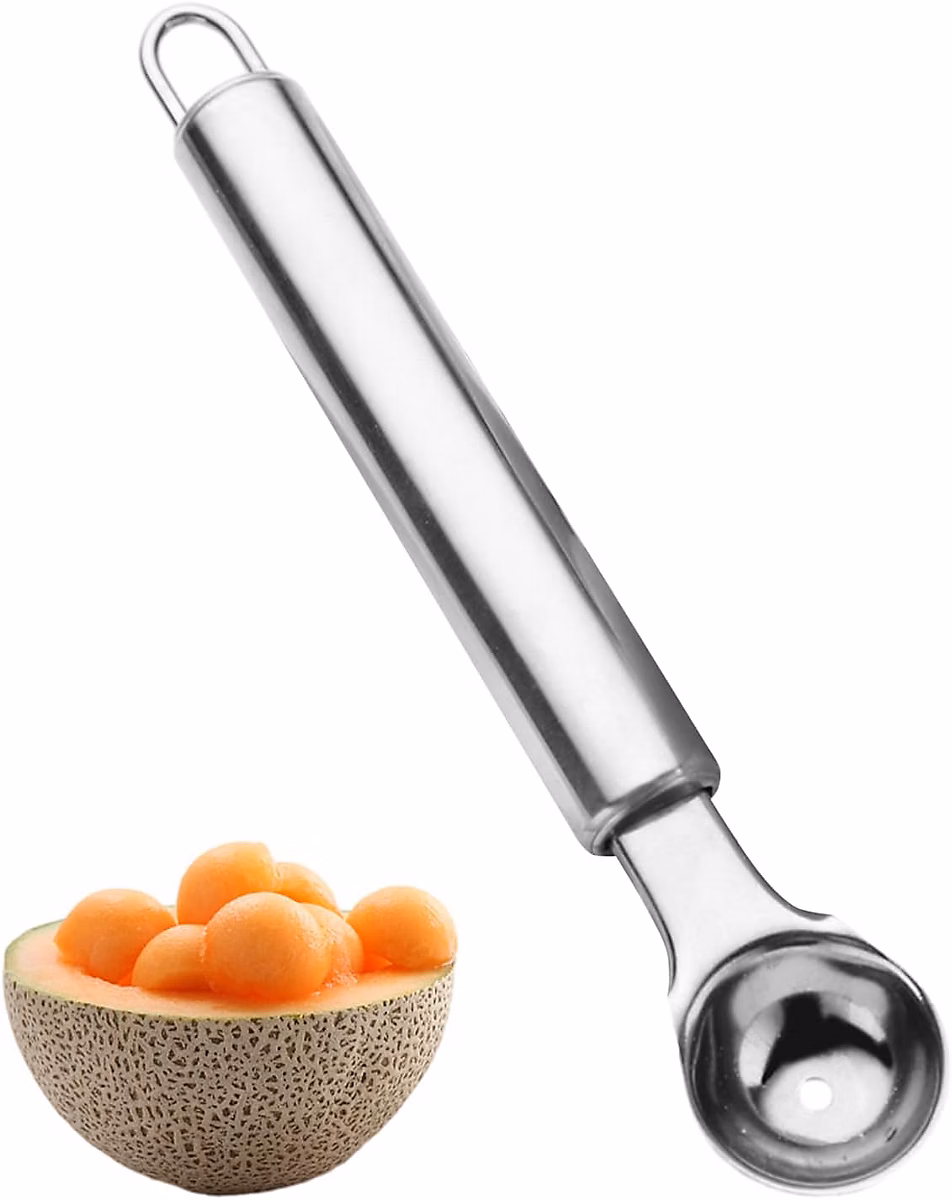 Couvert – Cuillère à melon et fruits inox Forme boule