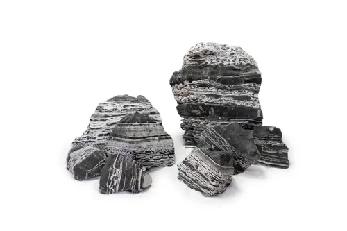 Essentiel au jardin:Décoration pour aquarium pierre black multiwhite Reptiles Planet - Taille S