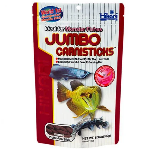 Sélection pour votre jardin:Nourriture pour poissons sticks carnés - HIKARI AQUARIUM Carnisticks - 182g