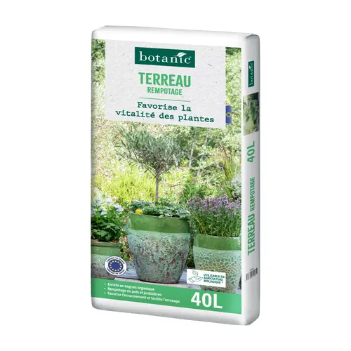 Adapté à votre jardin:Terreau de rempotage botanic® 40 L