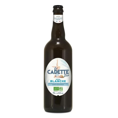 Pour votre quotidien：Bière blanche bio Cadette - 75 cl