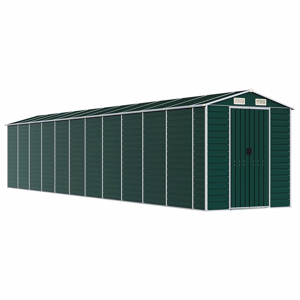 Abri de jardin vert 191 × 980 × 198 cm acier galvanisé vidaXL