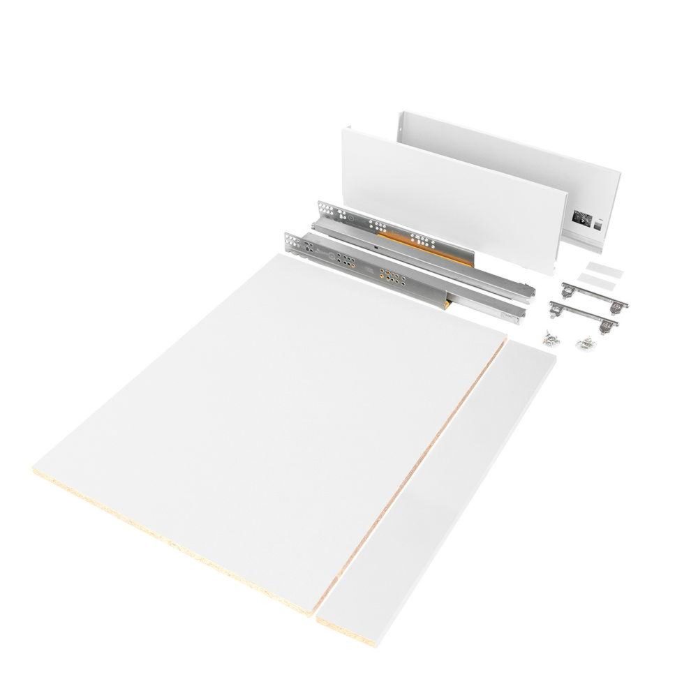 EMUCA SRL Kit de tiroir, cuisine et salle de bain Vertex - panneaux inclus, H 178 x M 900, blanc