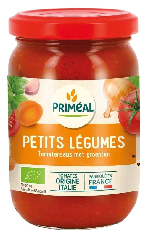 Un indispensable au jardin：Sauce tomate aux petits légumes bio en pot de 200 g