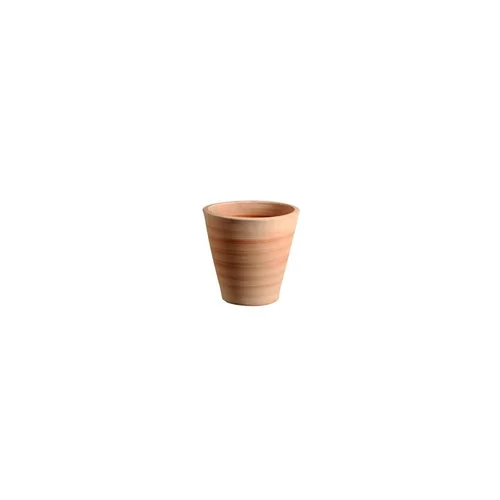 Pour votre espace:Pot Cuvier contemporain en terre claire H 38 x Ø 39 cm