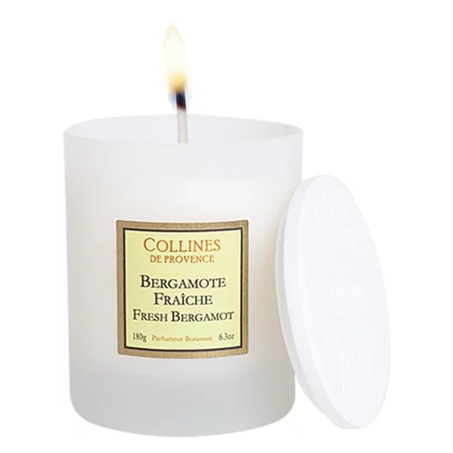 Jardin & déco：Bougie parfumée bergamote fraîche