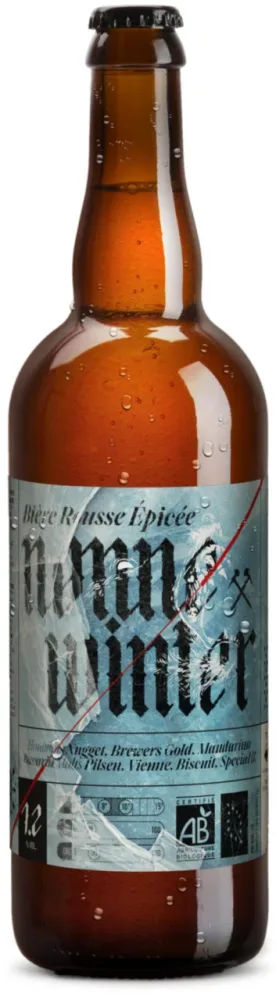 Adapté à vos extérieurs：Bière Nonne Winter bio en bouteille Nonne - 75 cl