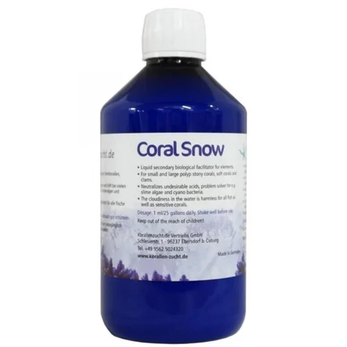 Le pratique pour l’extérieur:Complément alimentaire pour coraux avec vitamines Korallen-Zucht Coral Snow Plus - 500ml