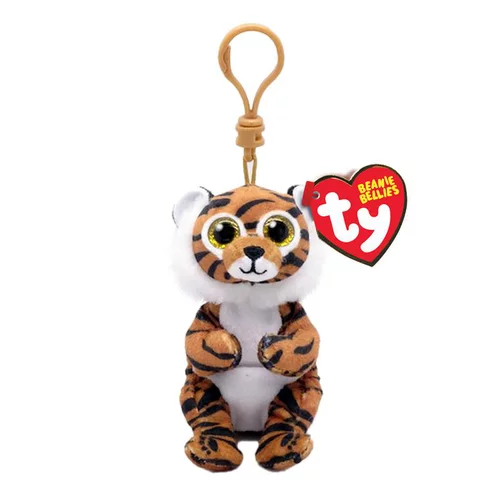 Pour un extérieur bien équipé:Porte-clés TY Clawdia le tigre - 8 cm