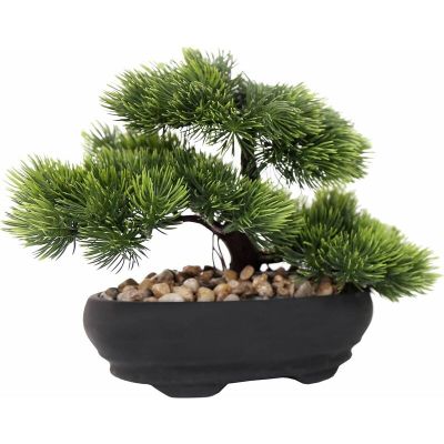 Bonsai artificielle dans pot en terre cuite 17 cm (Modèle 1)