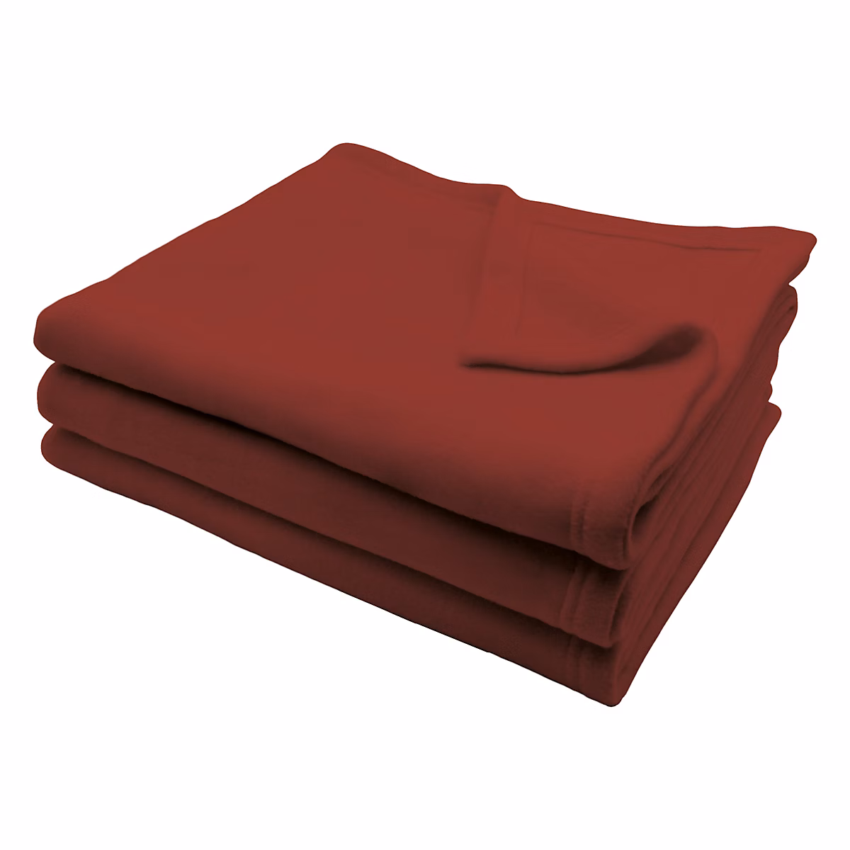 Couverture en polaire confort (220 × 240 cm – Terracotta)