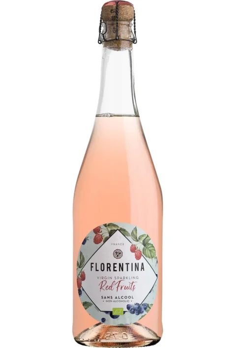 Jardin sélection：Fruits Rouges effervescent sans alcool Bio Florentina -75 cl