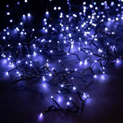 Essentiel au jardin：Guirlande lumineuse LED à lumière fixe blanc pur - 9 m
