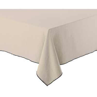 Nappe en coton recyclé Grace 140 x 140 cm (Ficelle)
