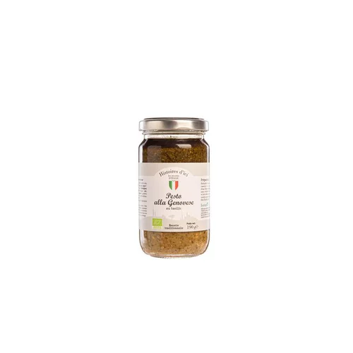 Pour un extérieur bien équipé：Pesto alla Genovese bio - basilic en pot de verre botanic® Histoires d'ici Italie - 190 g