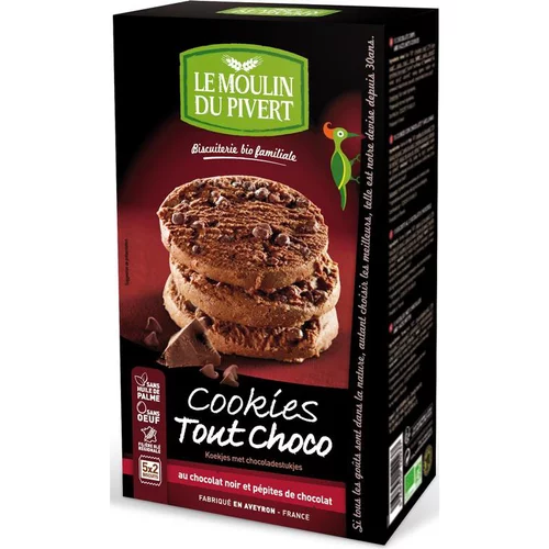Idéal pour le jardin：Cookies bio tout chocolat 175 g