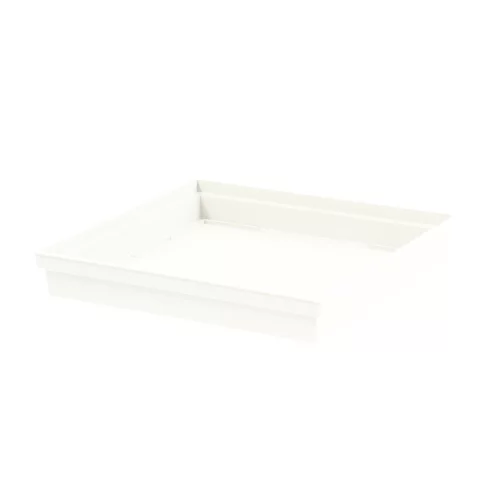 Une touche pratique à l’extérieur:Soucoupe Toscane carrée Blanc L32,6x l32,6x H4,9 cm
