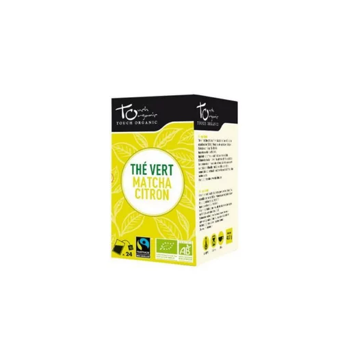 Pour un jardin agréable:Thé vert Matcha citron Bio Touch Organic - boîte de 24 sachets