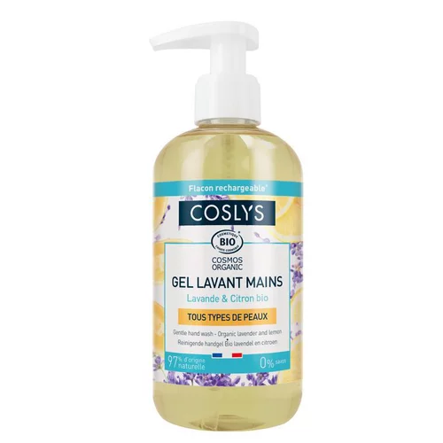 Adapté à vos extérieurs：Gel lavant mains lavande citron bio Coslys - 300 ml