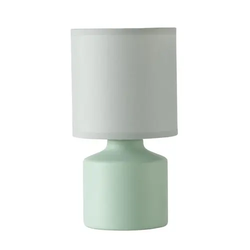 Pour profiter dehors:Lampe à poser en porcelaine verte Alabama - Ø 12,5 x H 24 cm