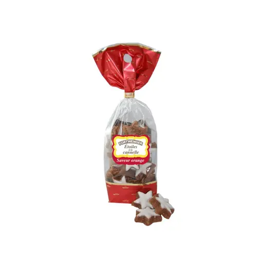 Pour un jardin plus agréable：Étoiles à la cannelle saveur orange Fortwenger - sachet de 200 g