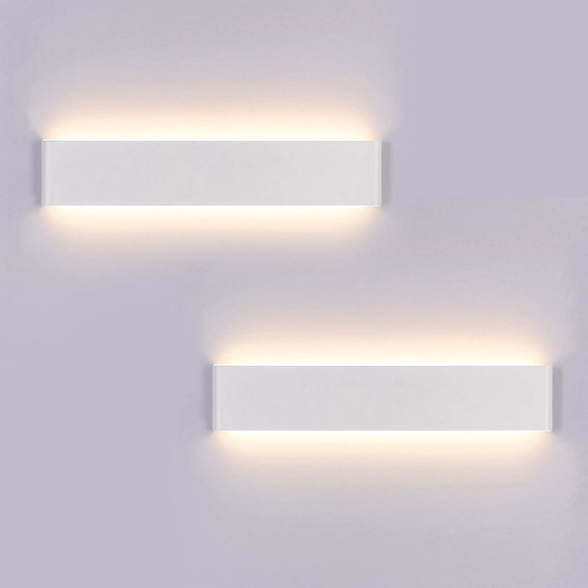 Luminaire et éclairage intérieur – 2x Applique et extérieures Murale Interieur LED 40CM Lampe Murale 14W Blanc Chaud 3000K Luminaire Mural Moderne