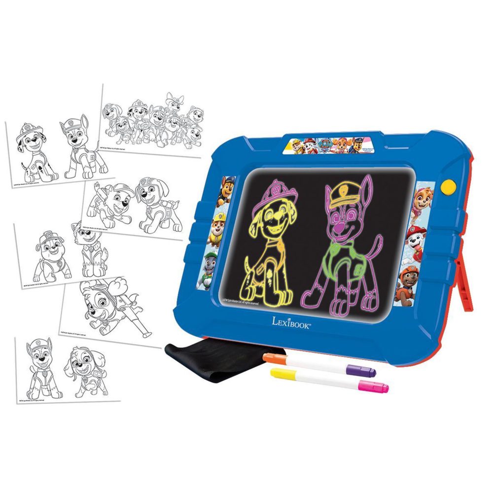 Lexibook Ardoise à dessiner lumineuse néon Pat Patrouille – Solutions extérieures