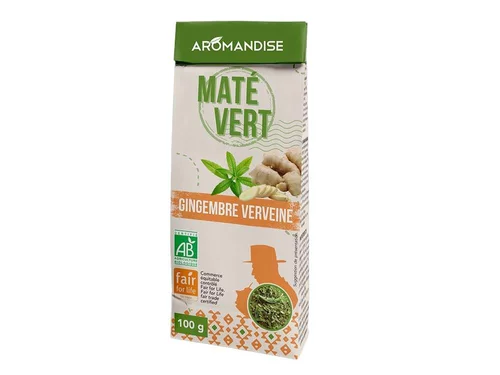 Malin pour le jardin:Maté vert sauvage gingembre verveine bio Aromandise - 100 g