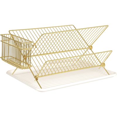 Egouttoir à vaisselle en métal Rack (Doré)