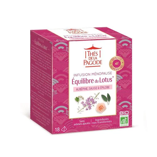 À découvrir au jardin：Infusion Équilibre du Lotus boîte carton 18 sachets
