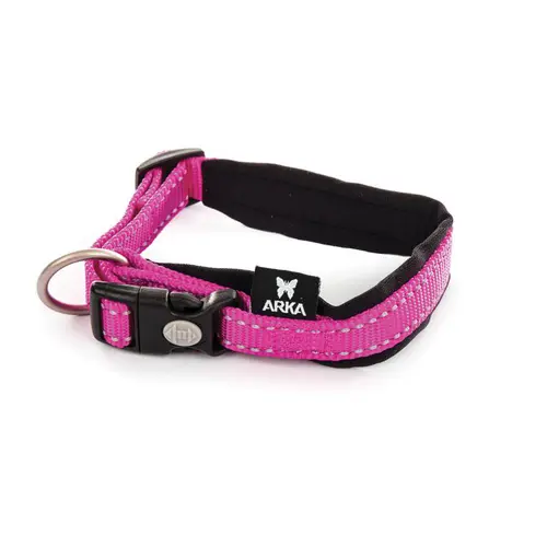 Sélection jardin:Collier Neo+ rose pour chien 1,5x30/35 cm