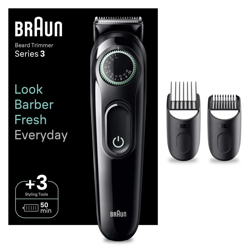 BRAUN Tondeuse barbe BT3411 Gris