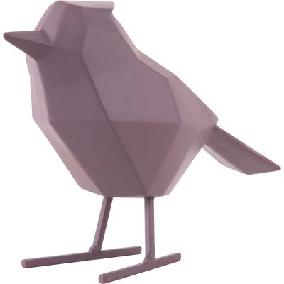 Oiseau en résine mat origami 24cm (Violet)