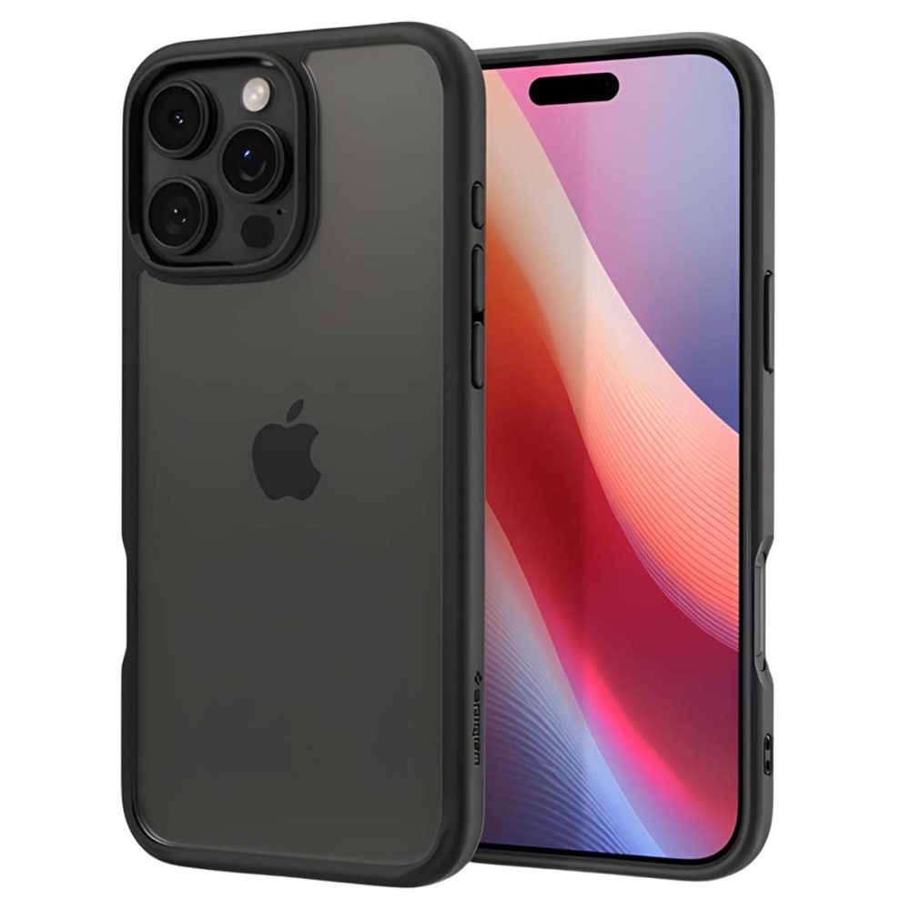 Spigen SGP Coque pour iPhone 16 Pro Max Série Ultra Hybrid Antichoc Coins Renforcé Noir | Noir