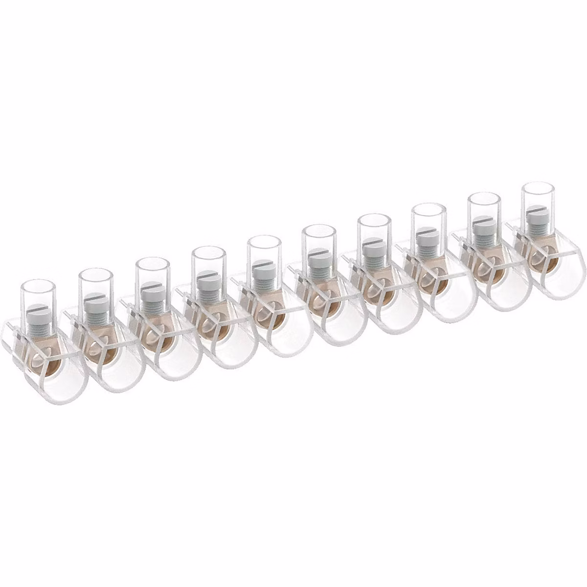 Bornes unipolaires 4 mm2 – barrette 10 pôles