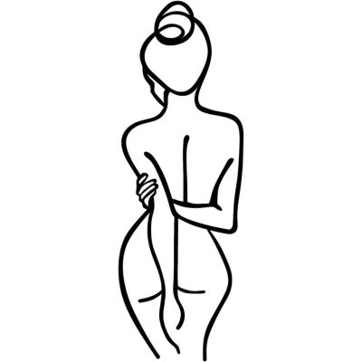 Décoration murale en métal Woman (Modèle 1)