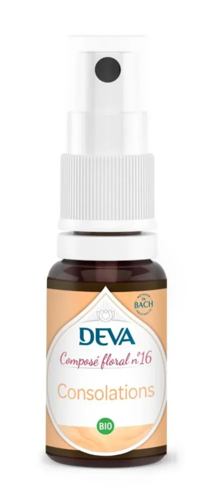 Tendance au jardin:Complément alimentaire composé floral consolations bio Deva - spray 15 ml