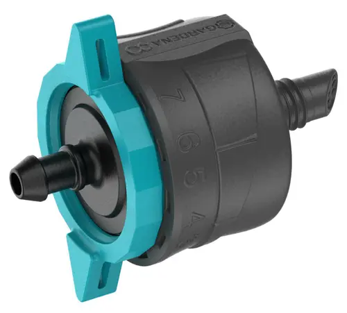 Nature extérieur：Goutteur fin de ligne réglable et régulateur de pression coloris multicolore boîte de 6 Gardena - 1 à 8 L/H