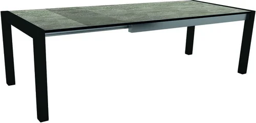 Accessoire au jardin：Table extérieure extensible en aluminum HPL Stern - 174 x (214/254) x 90 x 7 cm